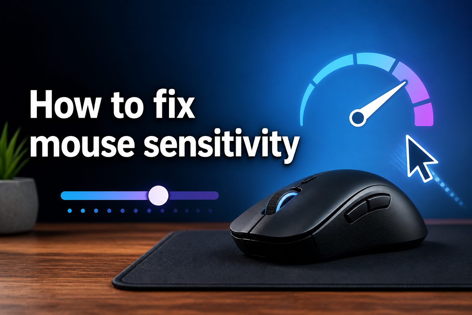 how-to-fix-mouse-sensitivity-e1243 Hand adjusting mouse sensitivity settings on a laptop